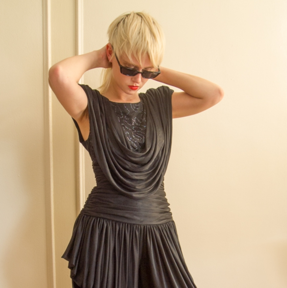 Vintage draped jumper
